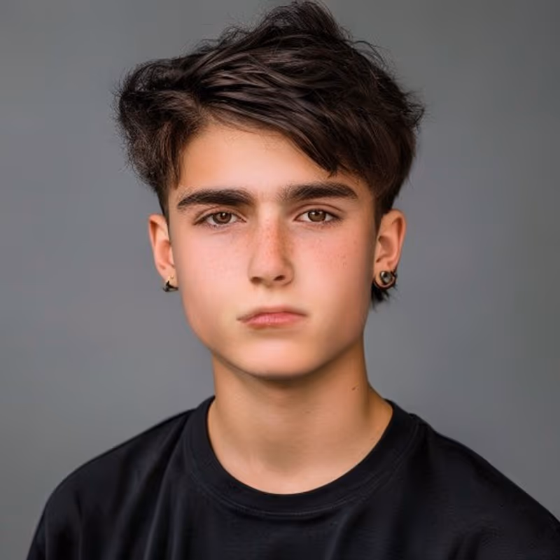 Modern Mullet hairstyle for men 2026 — Teenage Guys Haircuts variation, best for Trend-forward, bold but blended, modern barbering by Master Stylist Jessica Hamilton