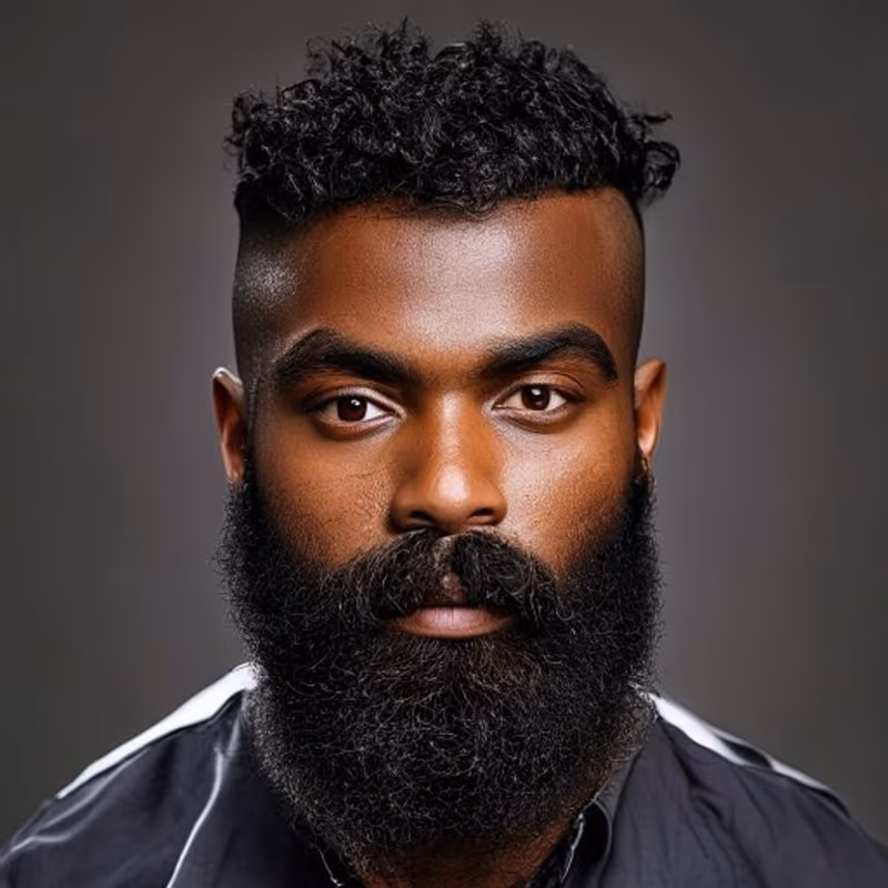 Bald Temple Fade hairstyle for men 2026 — Temple Fade variation, best for Sharp, high-contrast looks, modern barbering by Master Stylist Jessica Hamilton