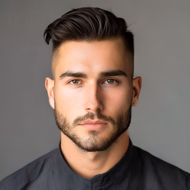 Mid Temple Fade hairstyle for men 2026 — Temple Fade variation, best for The balanced all-rounder, modern barbering by Master Stylist Jessica Hamilton