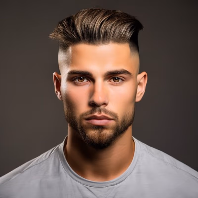 Temple Fade Straight Hair hairstyle for men 2026 — Temple Fade variation, best for Straight hair, modern barbering by Master Stylist Jessica Hamilton