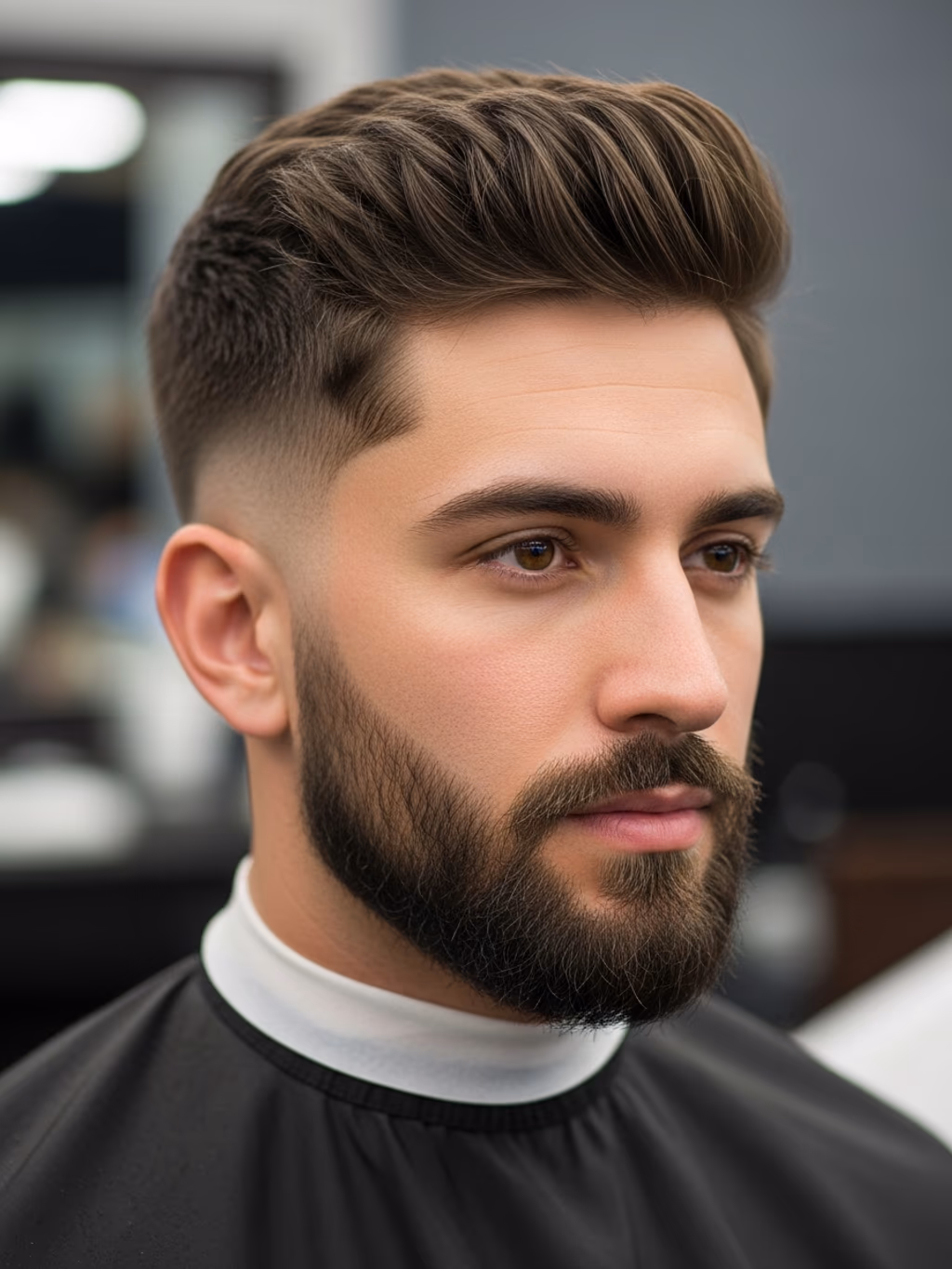 Textured Textured Fringe hairstyle for men 2026 — textured fringe variation, best for round faces seeking elongation, modern barbering by Master Stylist Jessica Hamilton