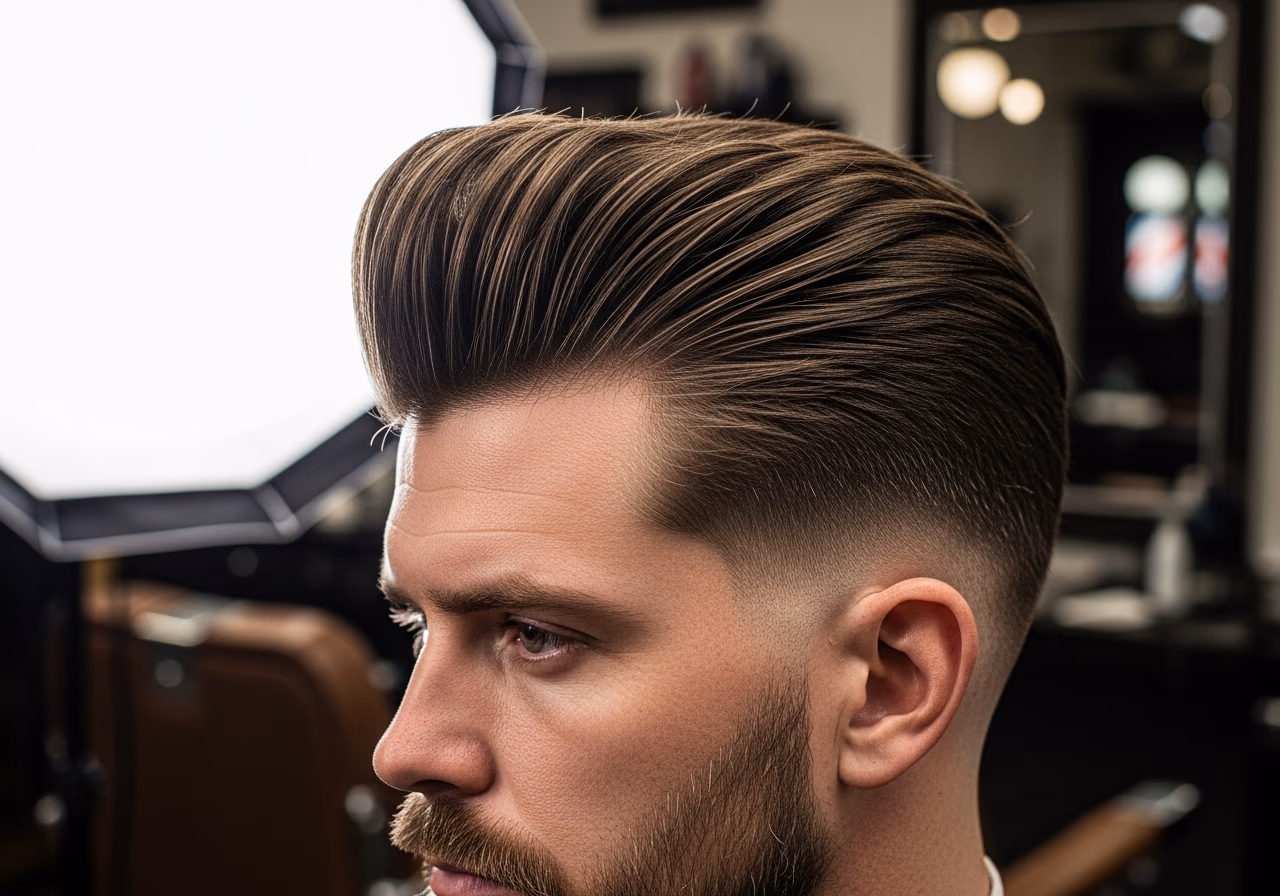 Thick Hair Haircuts for Men 2026 - Heavy Textured Pompadour
