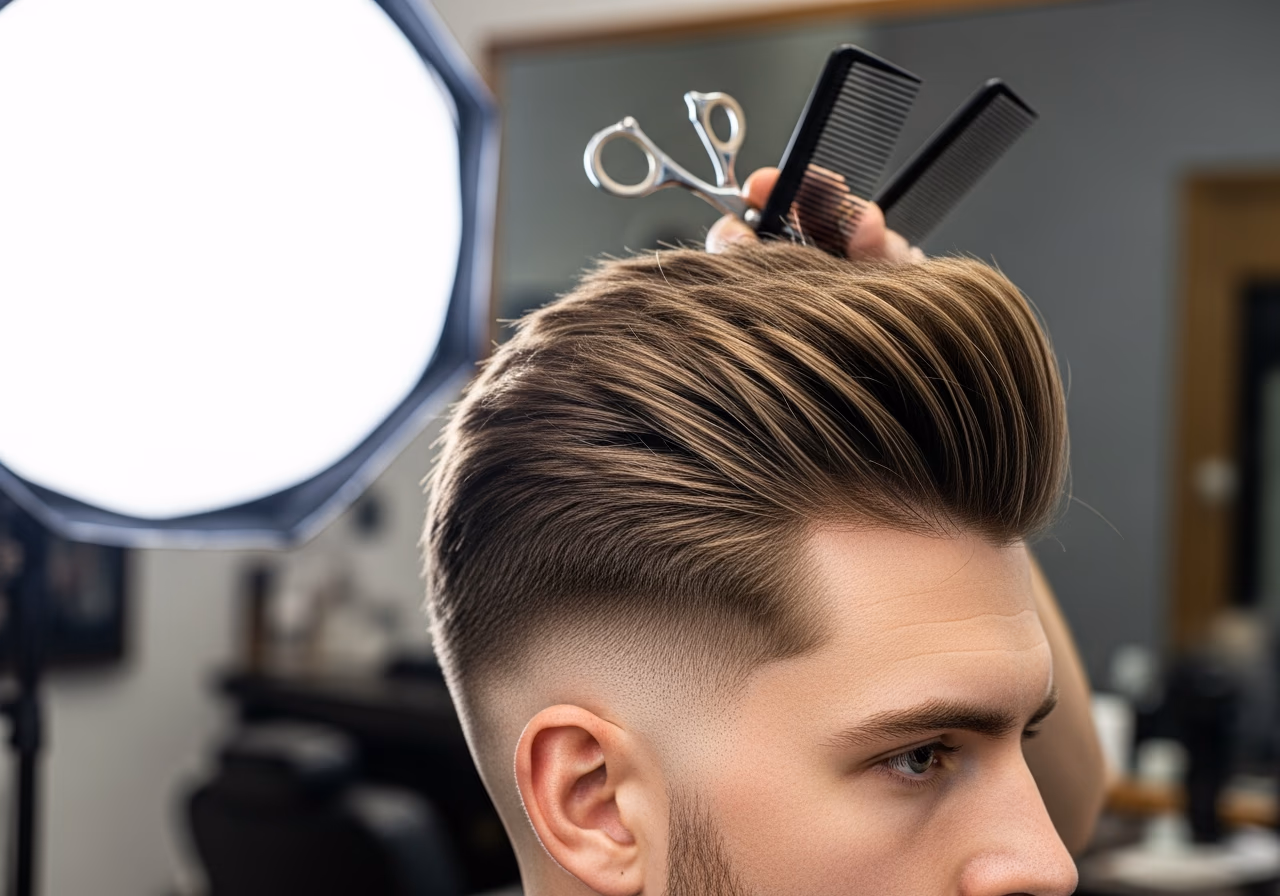 Thick Hair Haircuts for Men 2026 - Layered Quiff with Heavy Texturing