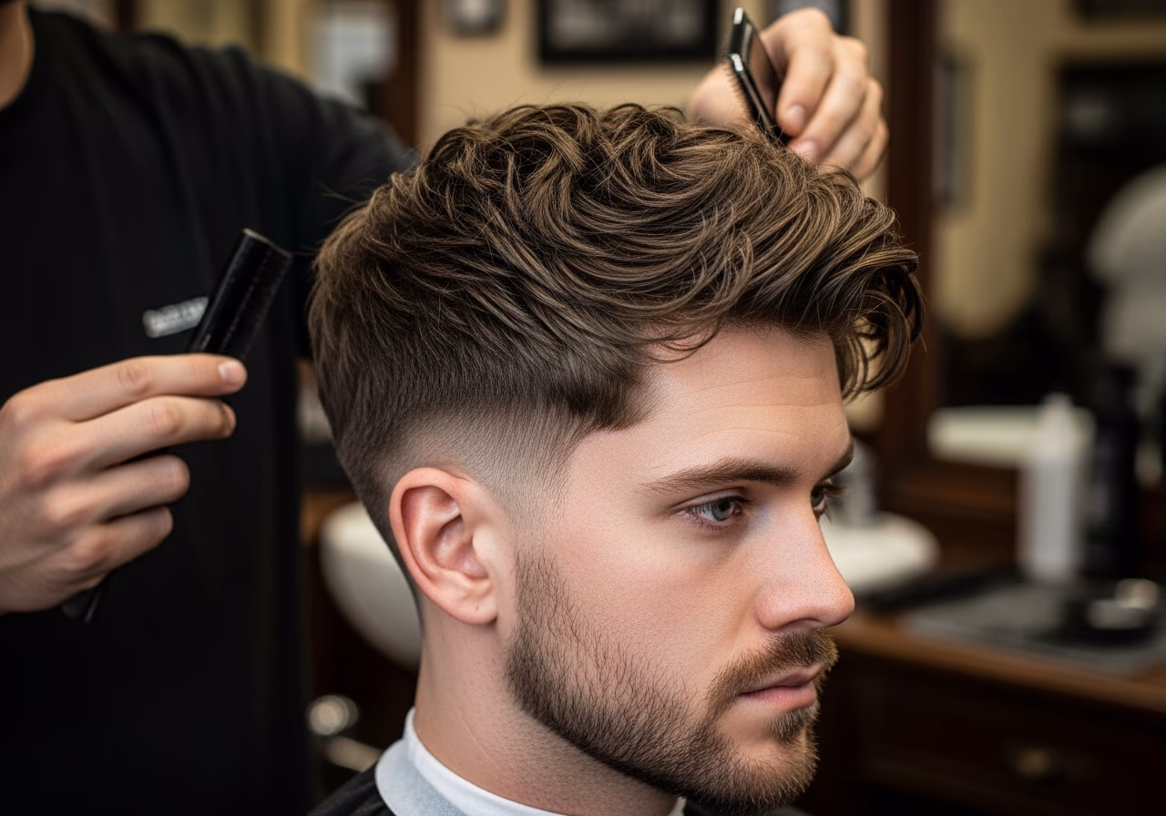 Thick Hair Haircuts for Men 2026 - Layered Shaggy Crop with Heavy Texturing