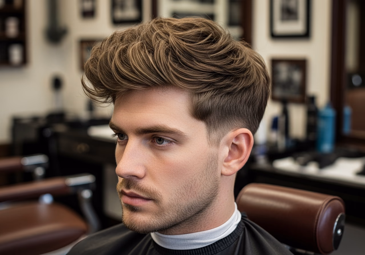 Thick Hair Haircuts for Men 2026 - Temple Volume Layered Cut