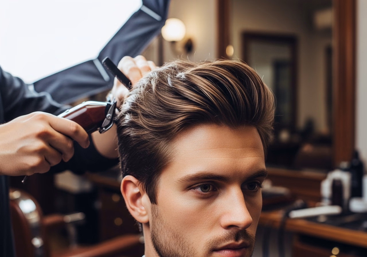Thick Hair Haircuts for Men 2026 - Wide Temple Boost Layers