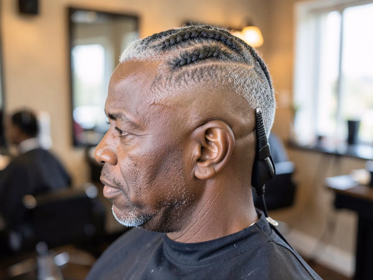 Man with a sponge twists with part