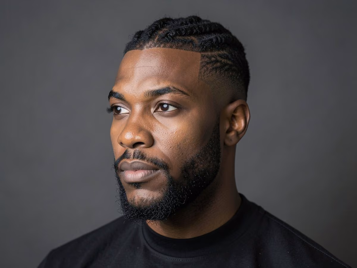 Man with a twists with shadow fade
