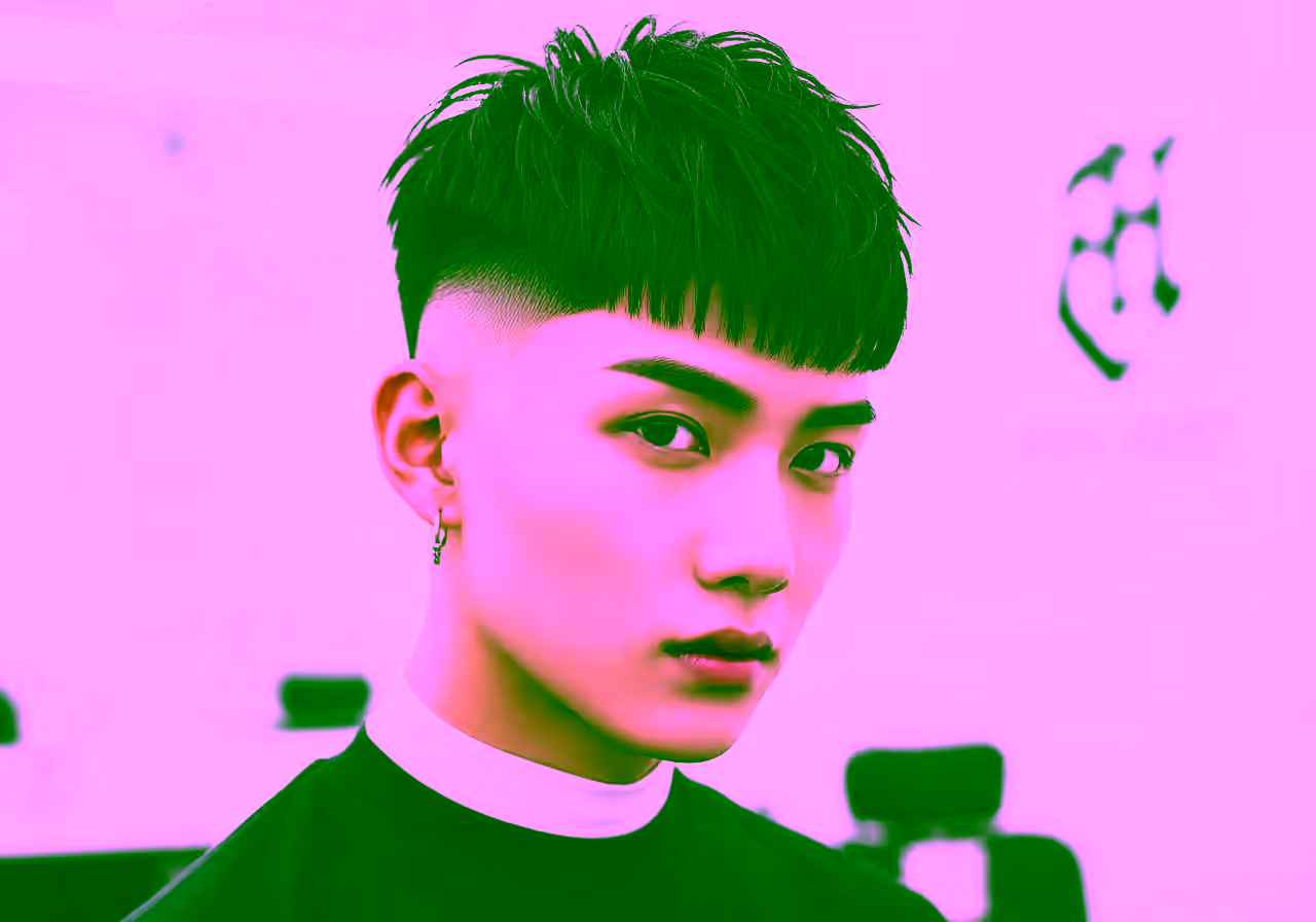 French Crop Two Block hairstyle for men 2026 — two-block haircut variation, best for square, diamond faces + straight/wavy hair, modern barbering by Master Stylist Jessica Hamilton