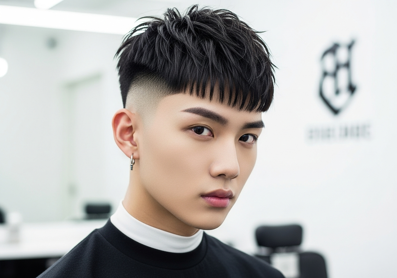 French Crop Two Block 2026 - Short Choppy Fringe Two Block Haircut