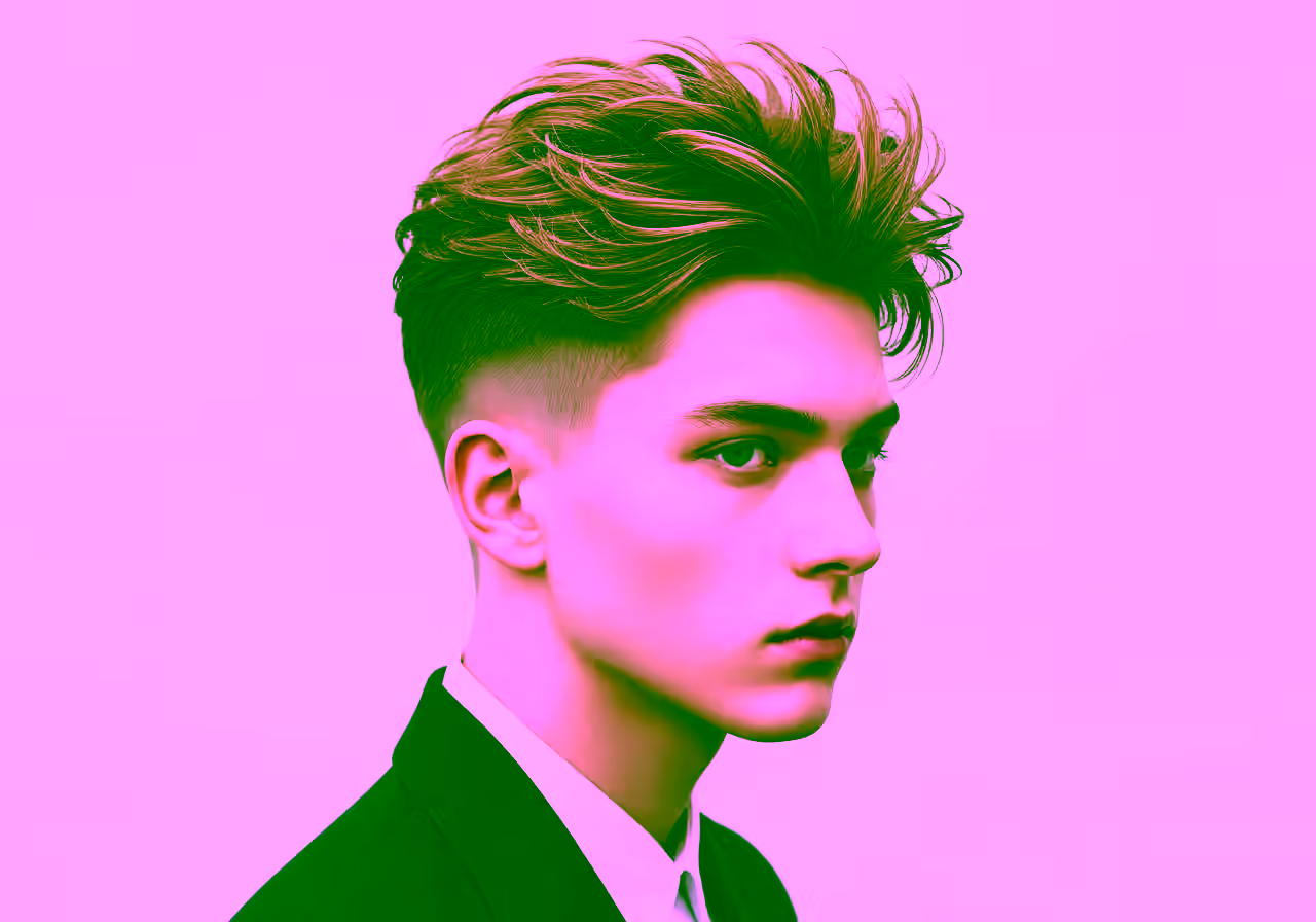 Messy Two Block hairstyle for men 2026 — two-block haircut variation, best for all faces + straight/wavy hair, modern barbering by Master Stylist Jessica Hamilton