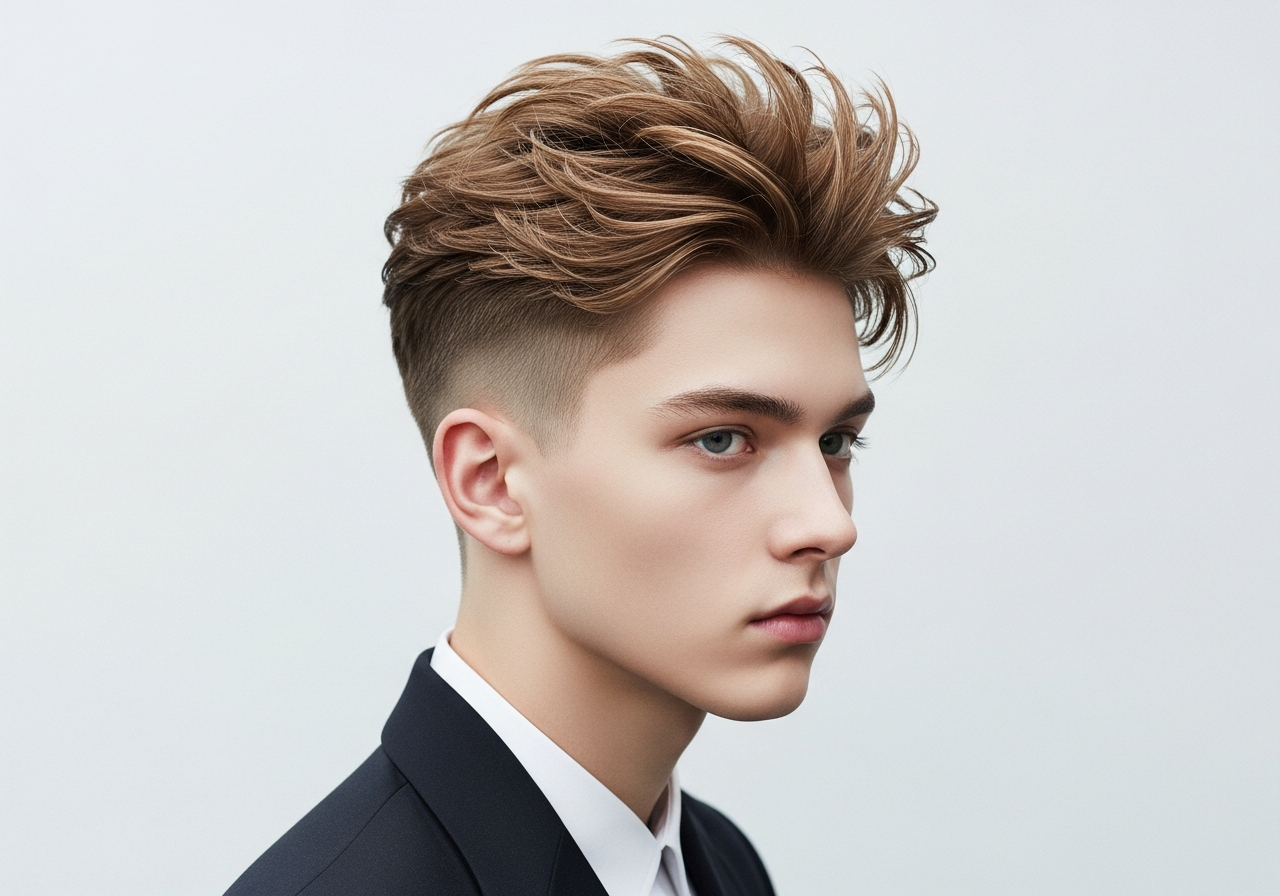 Messy Two Block 2026 - Casual Messy Textured Two Block Haircut