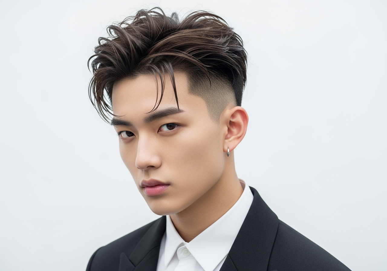 Mid Fade Two Block 2026 - Medium Fade Two Block with Longer Top