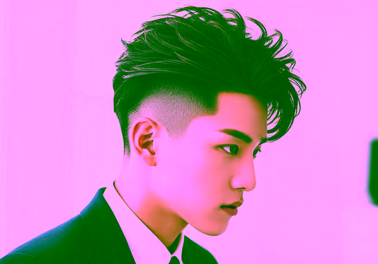 Two Block Asian hairstyle for men 2026 — two-block haircut variation, best for all faces + straight hair, modern barbering by Master Stylist Jessica Hamilton