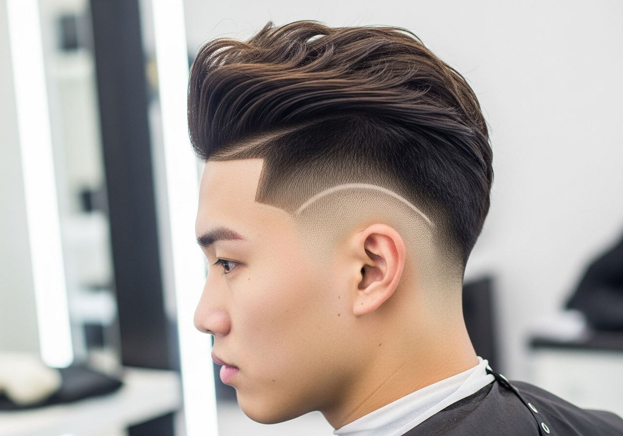 Two Block Drop Fade 2026 - Curved Drop Fade Two Block Haircut