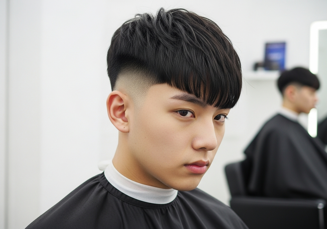 Two Block Curly Hair 2026 - Full Curly Top Two Block Hairstyle