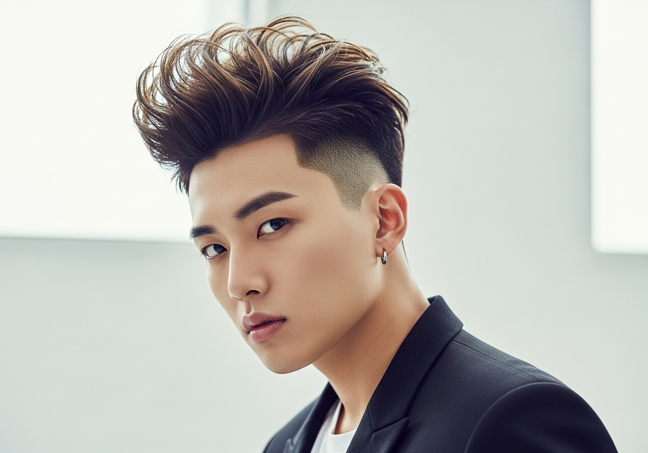 Two Block High Top 2026 - Tall Volume Two Block Hairstyle