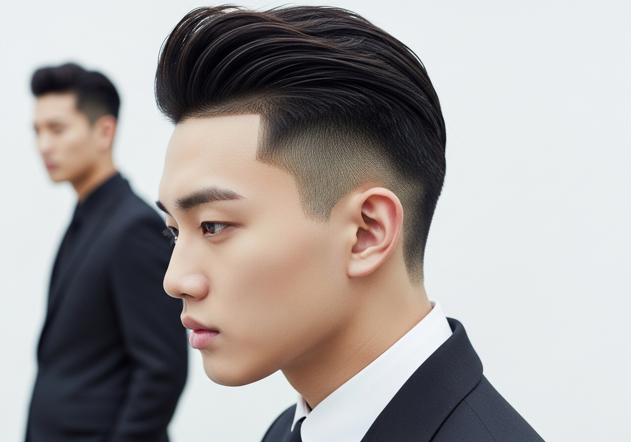 Mid Fade Two Block 2026 - Medium Fade Two Block with Longer Top