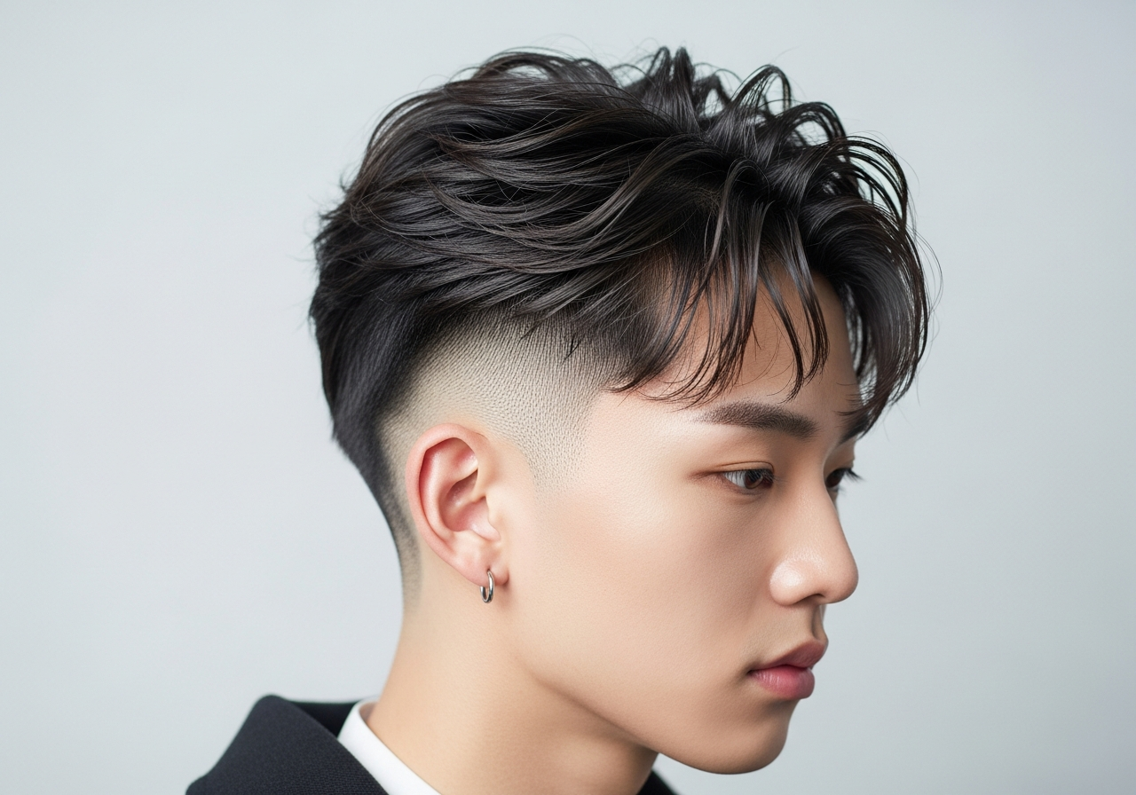 Messy Two Block 2026 - Casual Messy Textured Two Block Haircut
