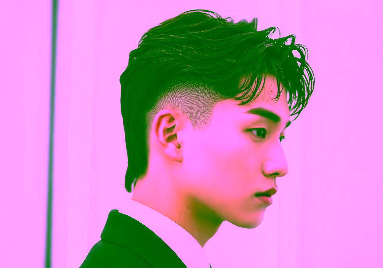 Two Block Mullet hairstyle for men 2026 — two-block haircut variation, best for oval, round faces + wavy/curly hair, modern barbering by Master Stylist Jessica Hamilton