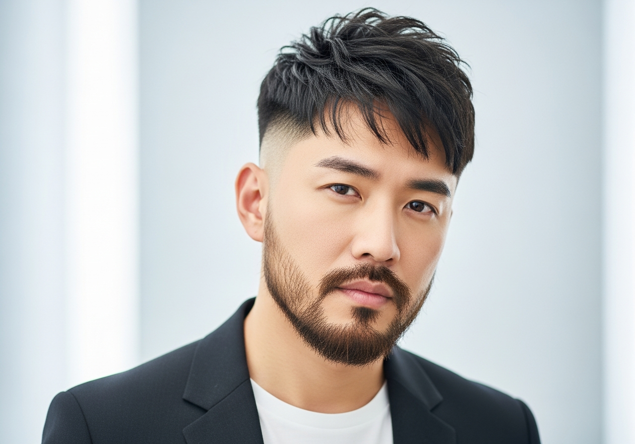 Two Block with Beard 2026 - Seamless Beard Two Block Hairstyle