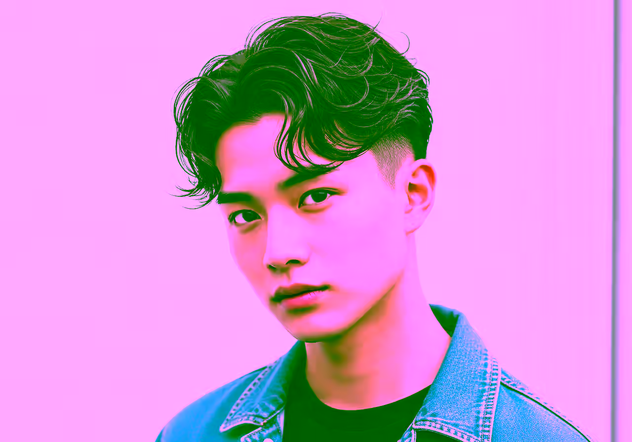 Wavy Two Block hairstyle for men 2026 — two-block haircut variation, best for oval, square faces + wavy hair, modern barbering by Master Stylist Jessica Hamilton