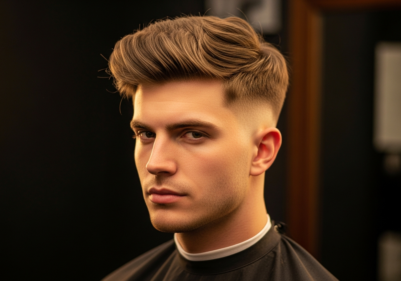 Men's Layered Undercut 2026 - Multi-layered flowing top with disconnected short sides
