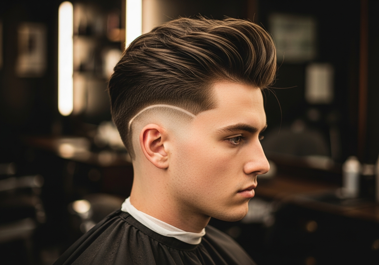 Men's Long Disconnected Undercut 2026 - Extended top length with low taper sides for thick hair and casual style