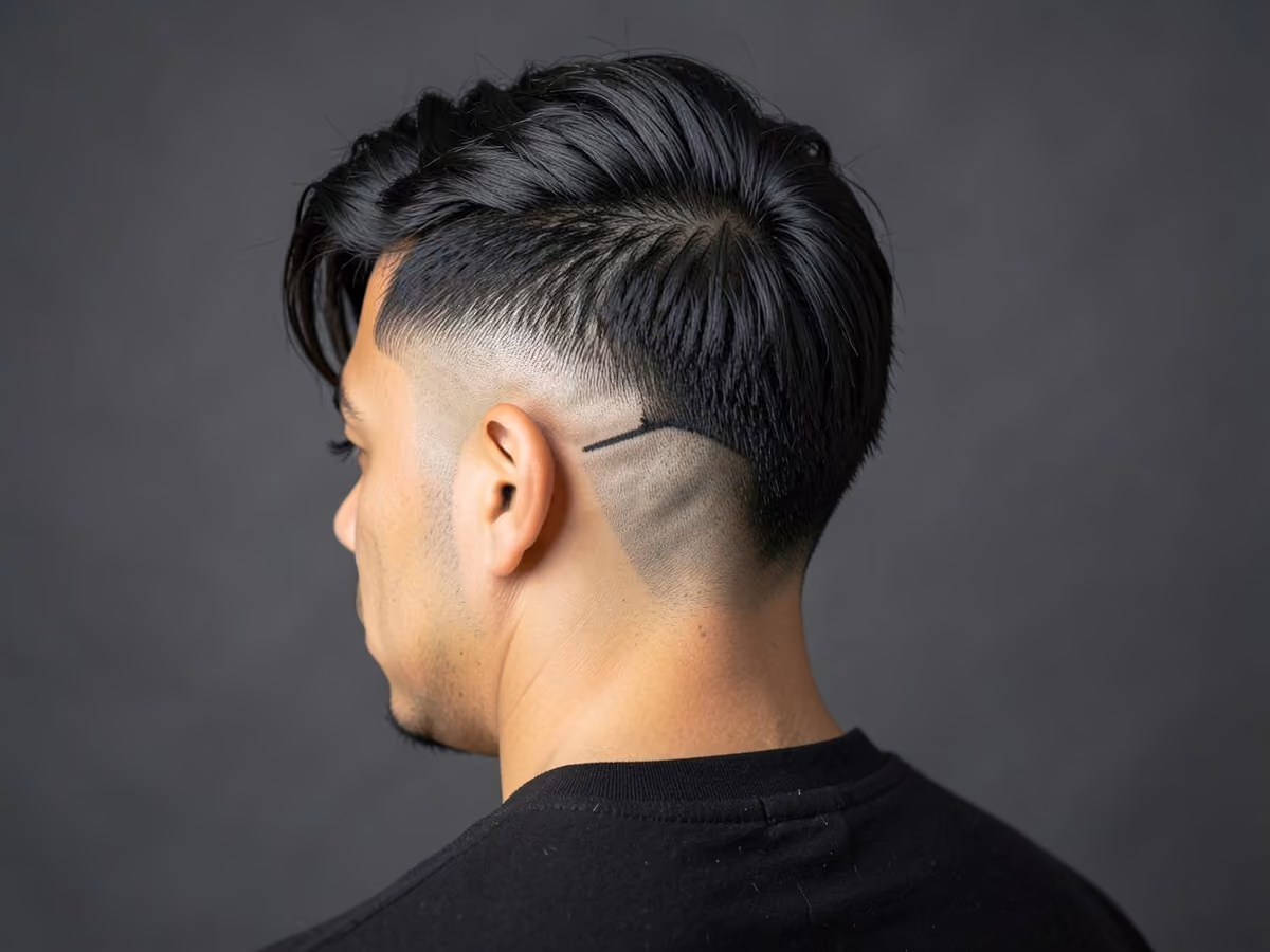 Man with a nape undercut