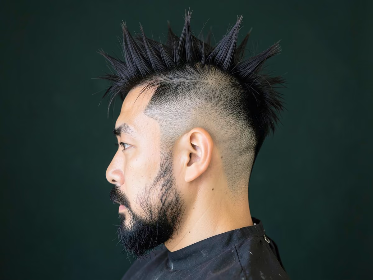 Man with a spiky undercut