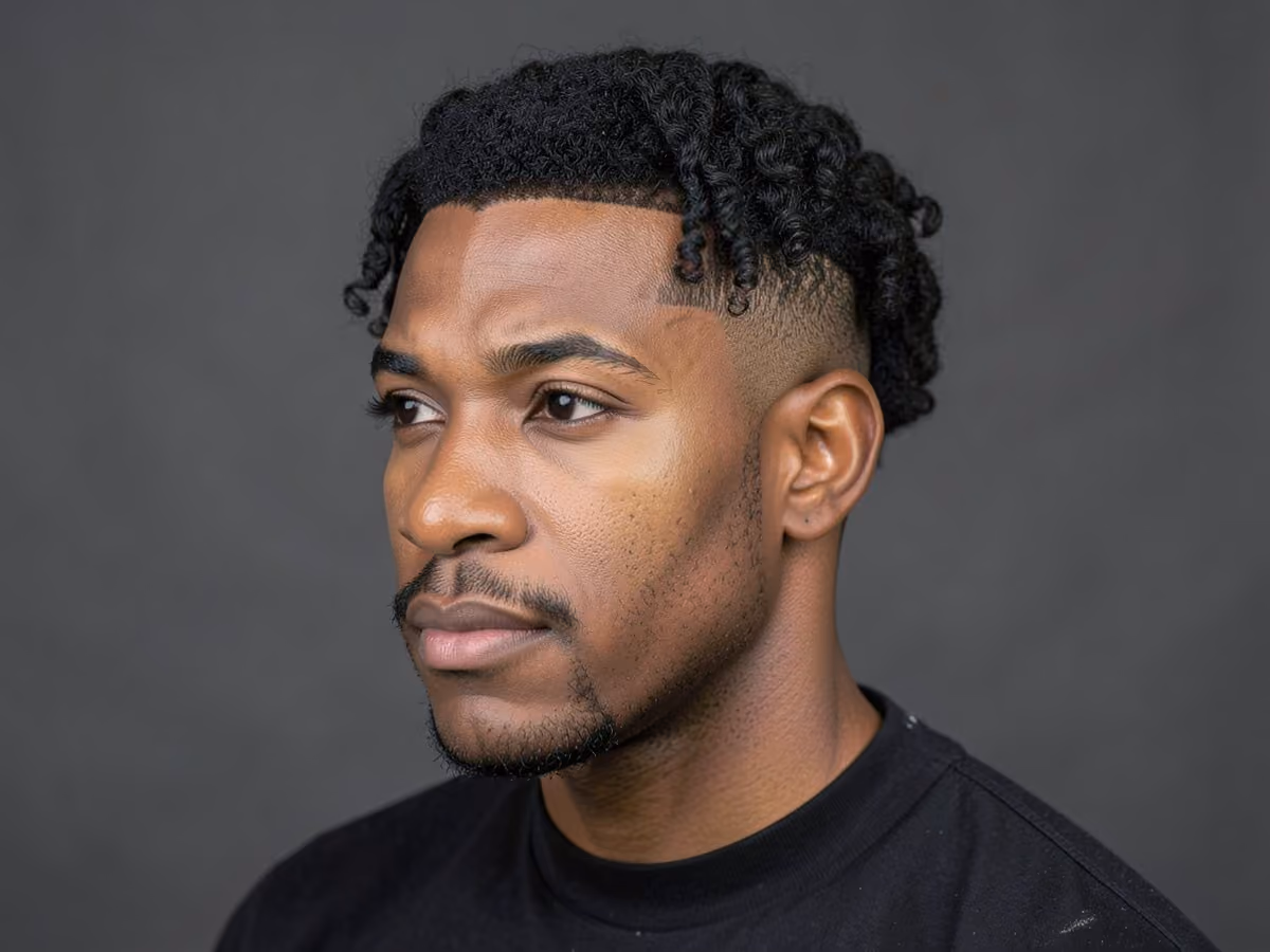 Man with an undercut for black men
