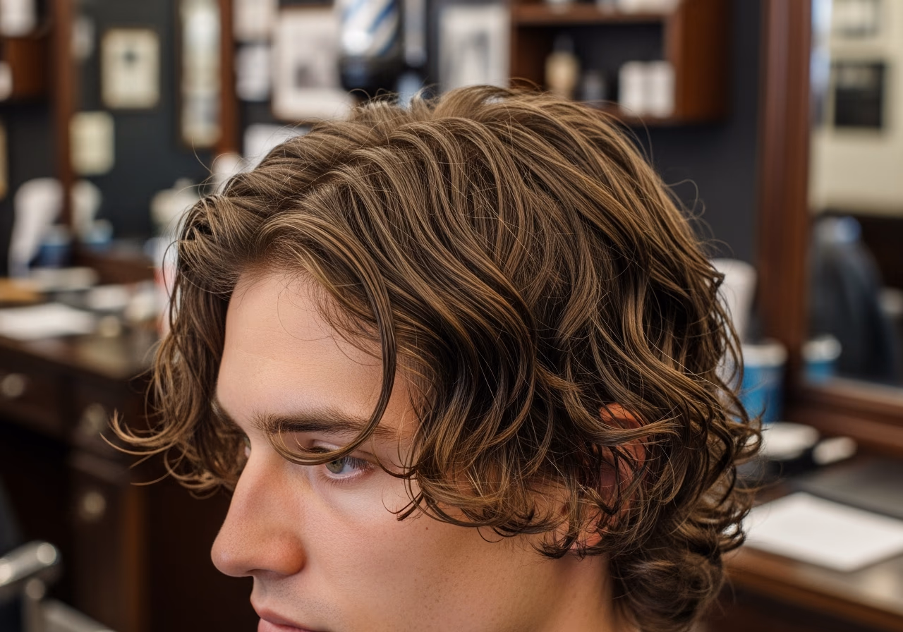 Wavy Hair Styles for Men 2026 - Beachy Wavy Mop