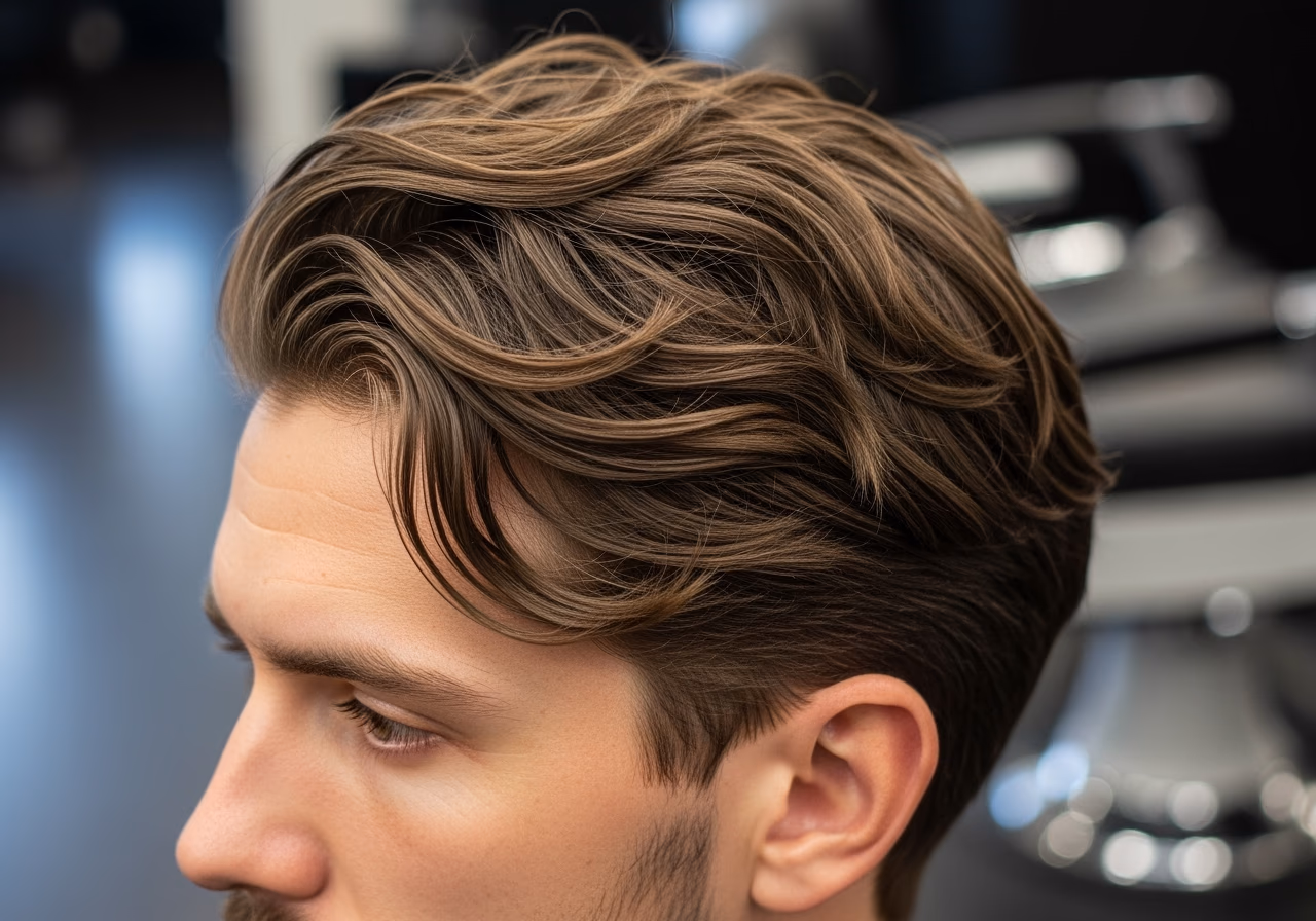 Messy Textured Waves Men 2026 Natural Wavy Hair