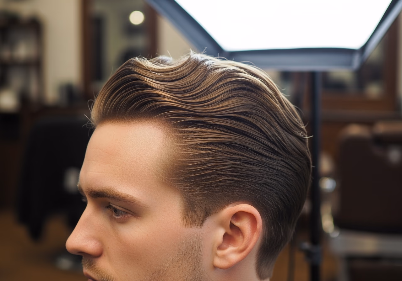 Wavy Hair Styles for Men 2026 - Polished Wavy Slick Back