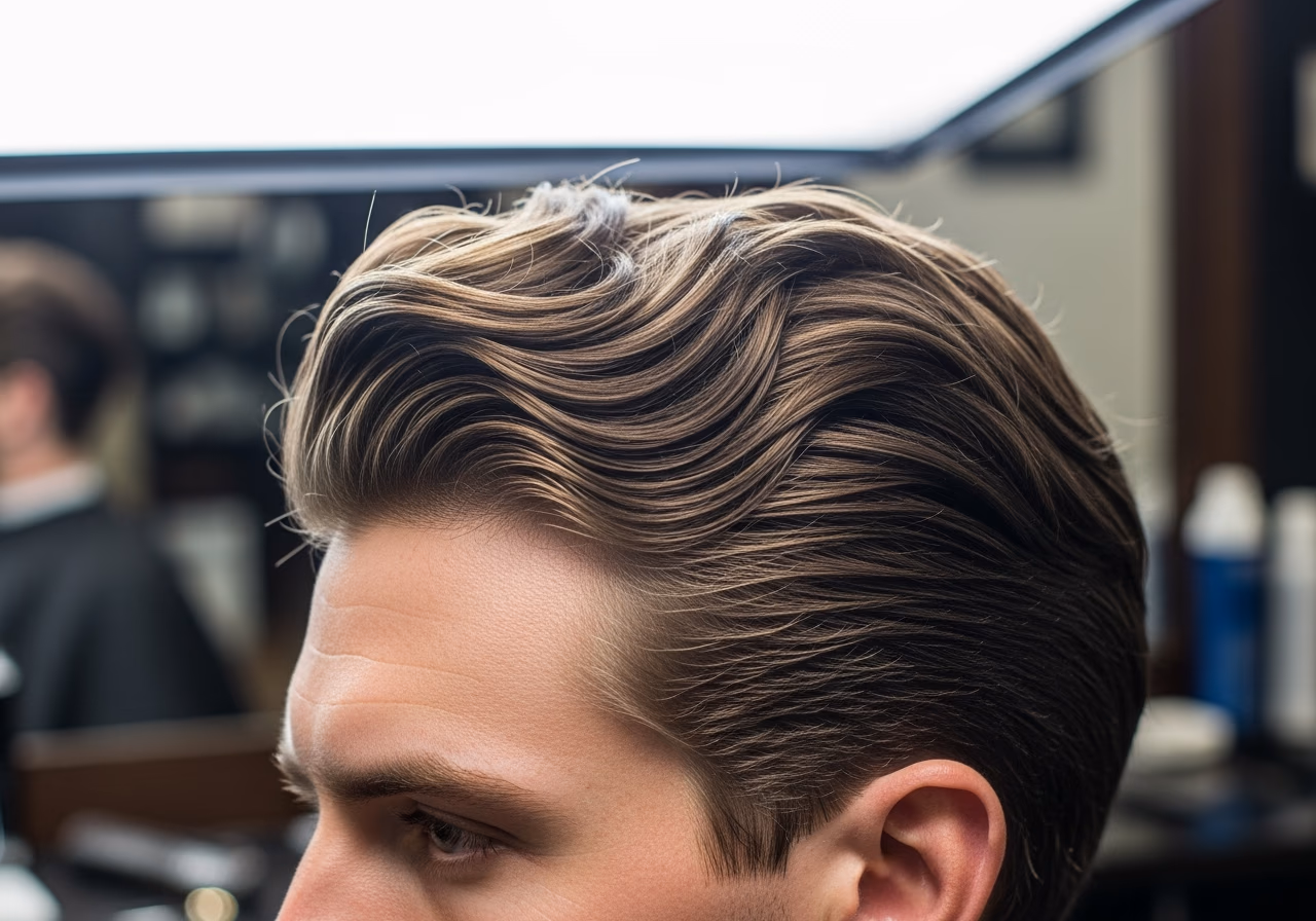 Wavy Hair Styles for Men 2026 - Textured Wavy Pompadour