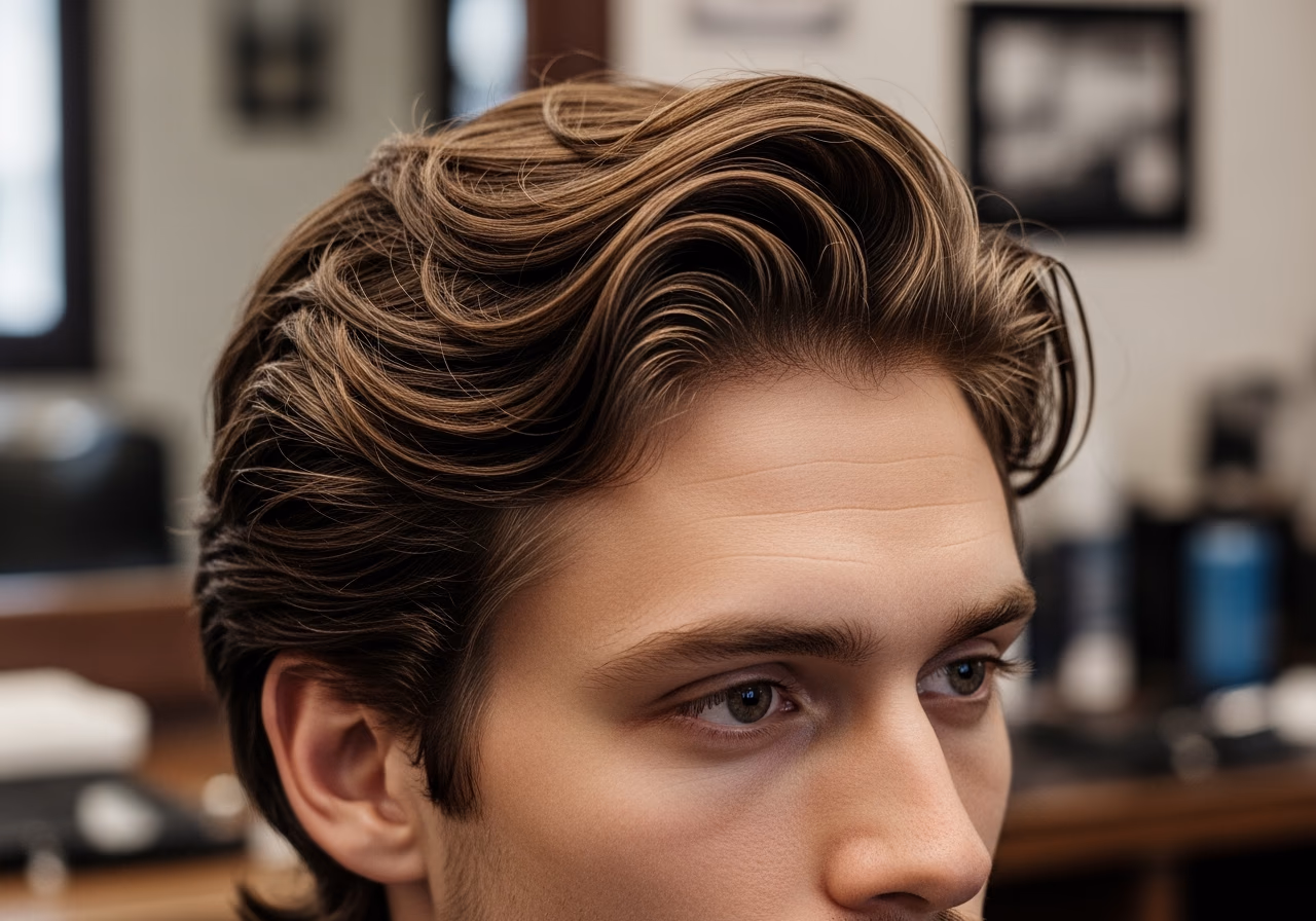 Wavy Hair Styles for Men 2026 - Wavy Blowout with Texture