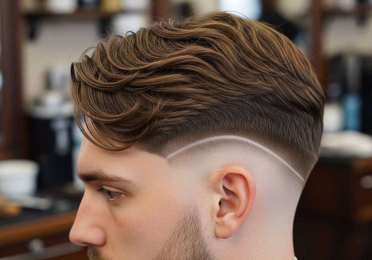 Wavy Hair Styles for Men 2026 - Wavy Drop Fade