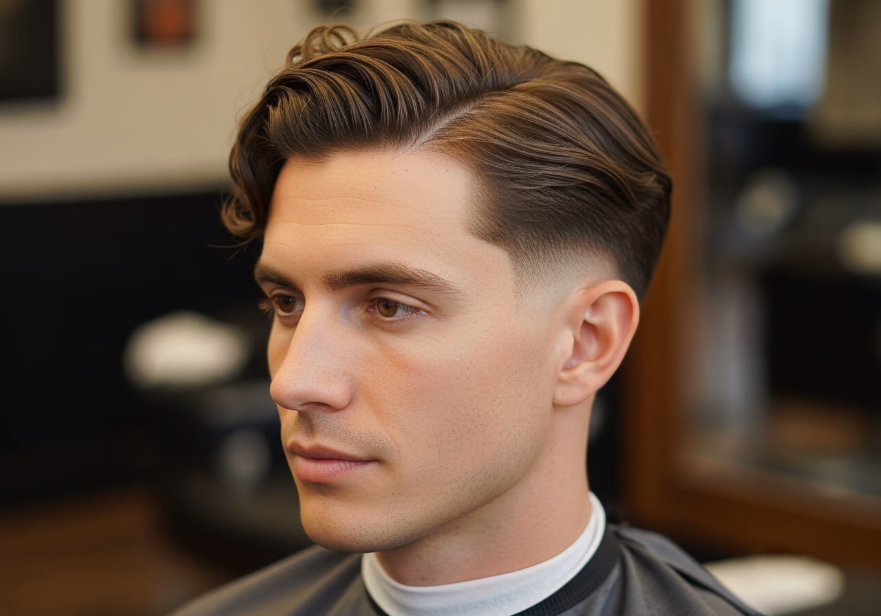 Wavy Hair Styles for Men 2026 - Wavy Hard Part