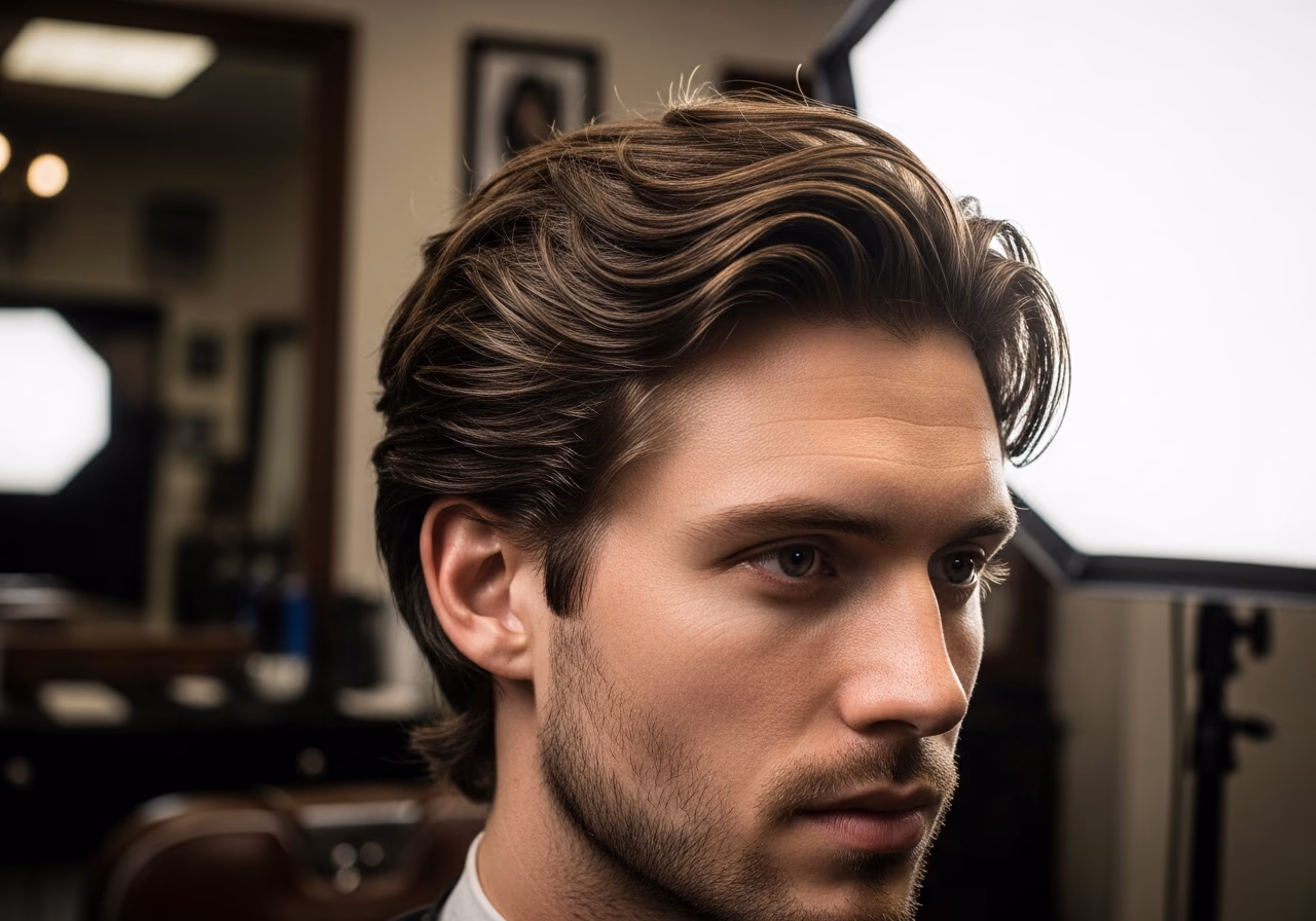 Wavy Hair Styles for Men 2026 - Wavy Side Swept Layers