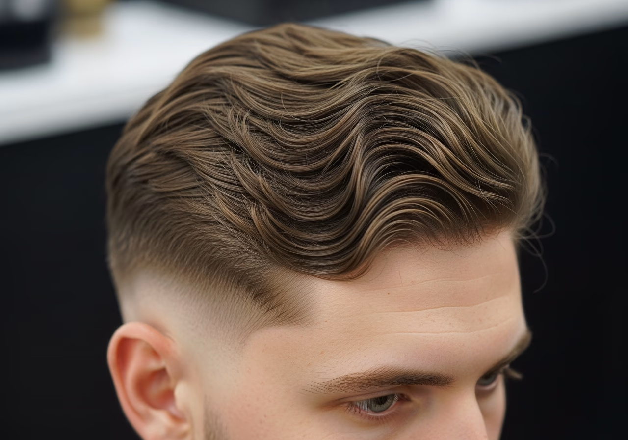 Wavy Hair Styles for Men 2026 - Wavy Undercut with Natural Waves