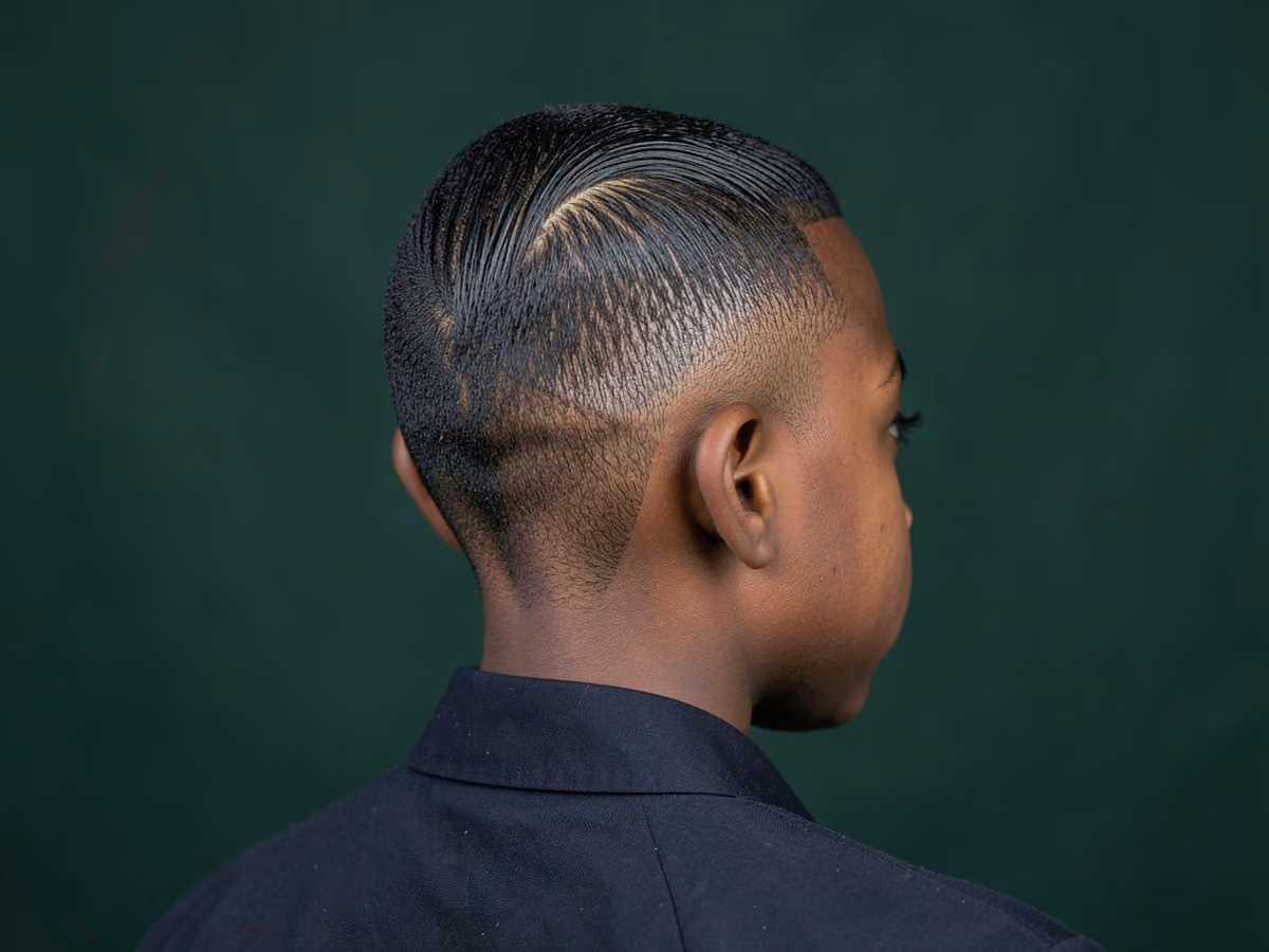 Boy with a prep school side part