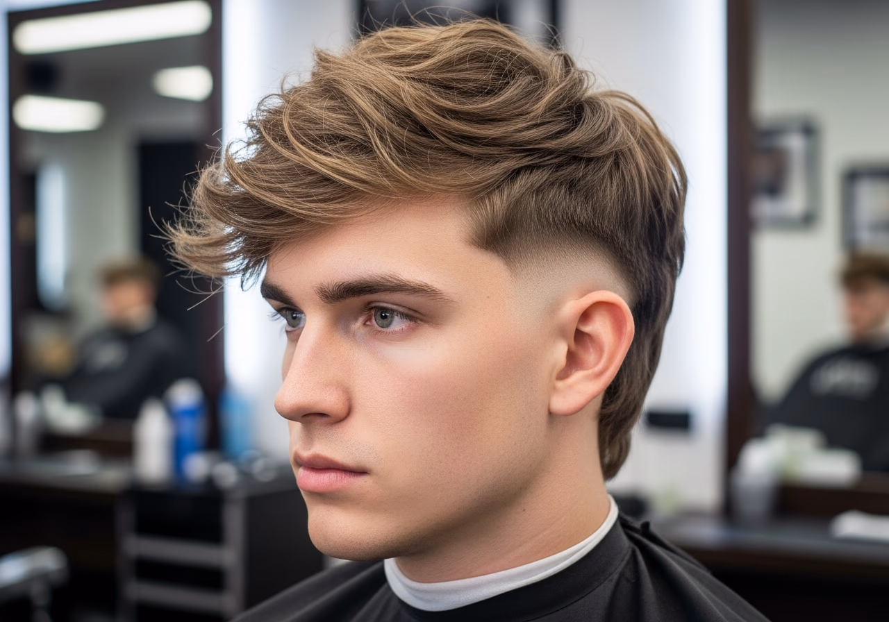 Wolf Cut for Men 2026 - Wolf Cut Mid Fade