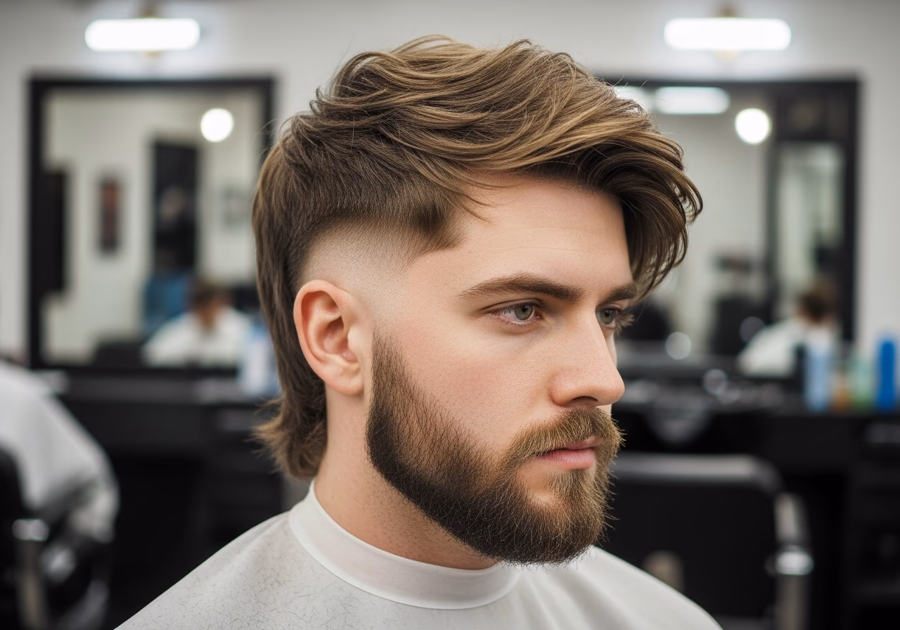 Wolf Cut for Men 2026 - Wolf Cut with Beard