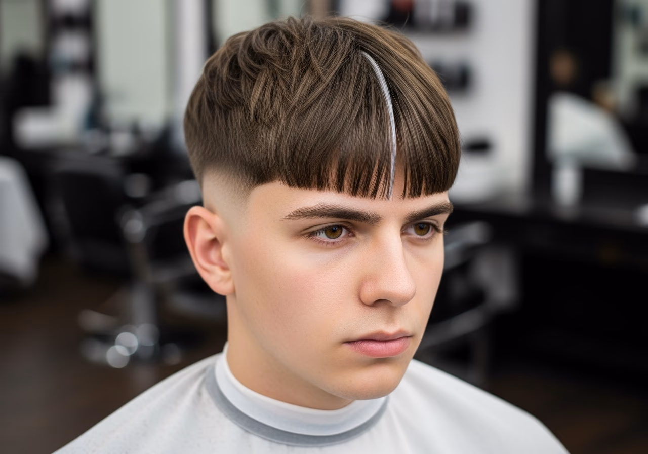 Wolf Cut for Men 2026 - Wolf Cut with Curtain Bangs