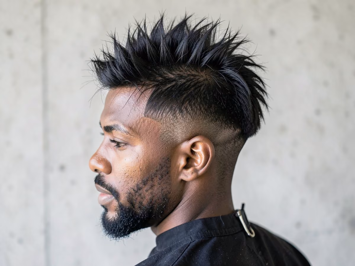 Man with an over-thinned haircut