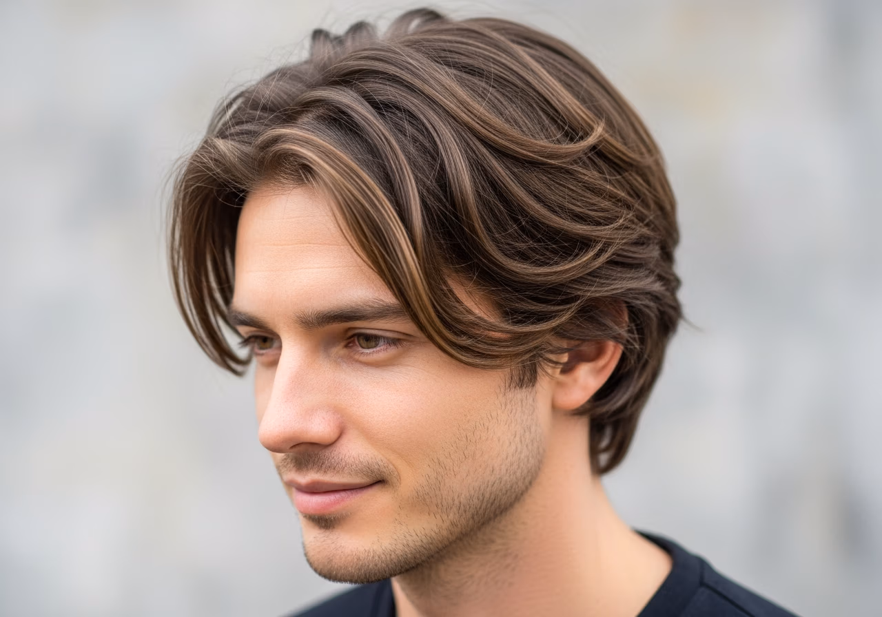 Medium Layered Cut haircut for men 2026 - natural movement layered hairstyle