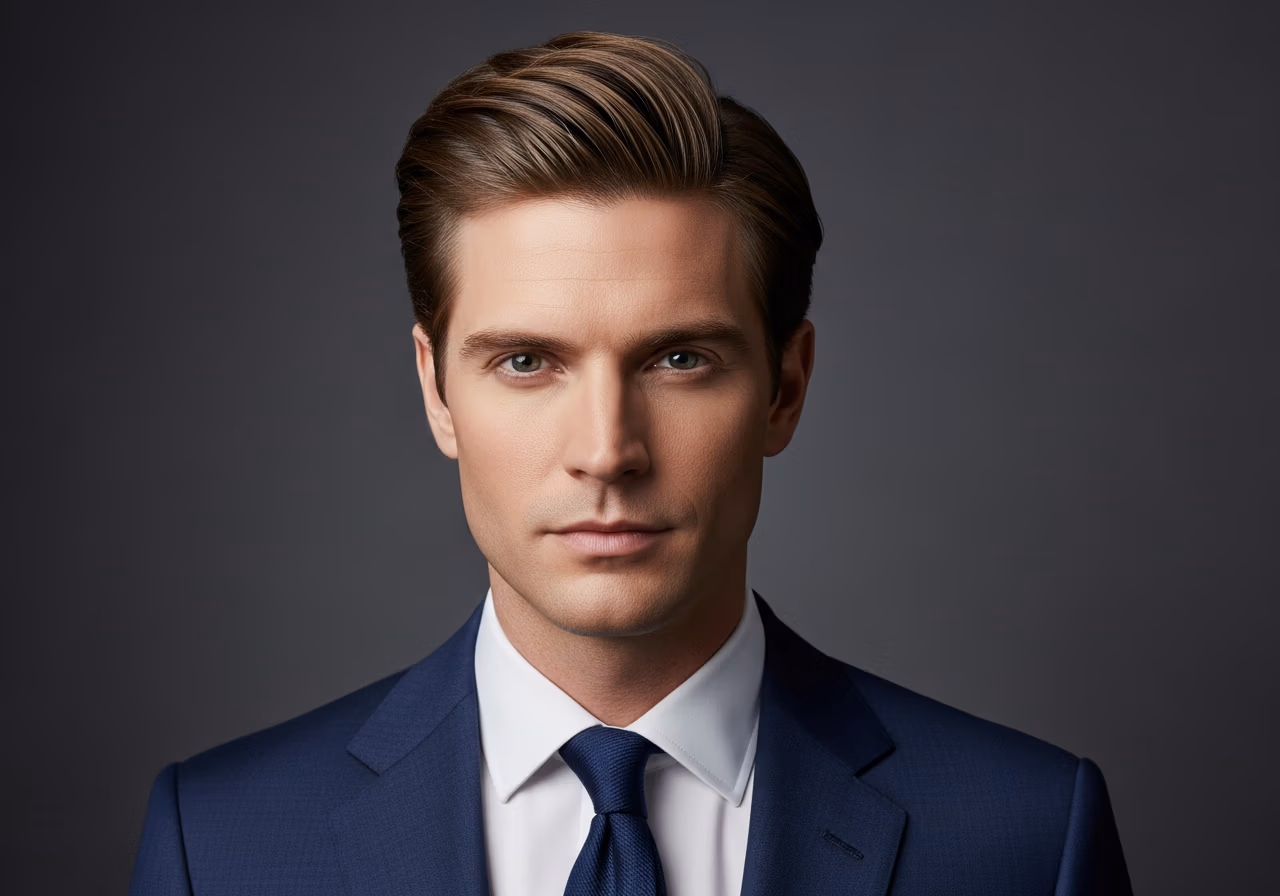 Medium Side Part haircut for men 2026 - clean professional side part style