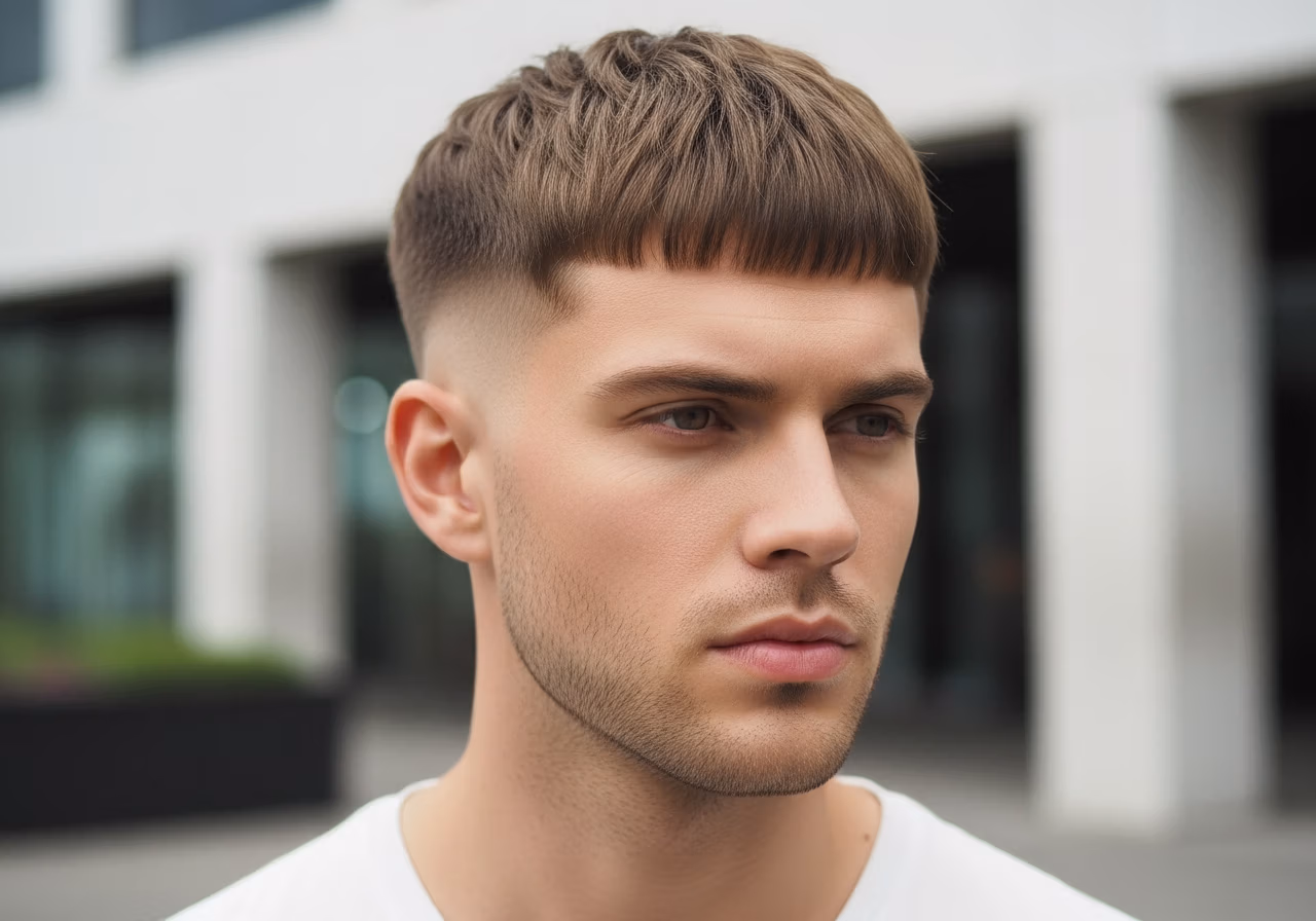 Modern Bowl Cut haircut for men 2026 - updated short bowl style