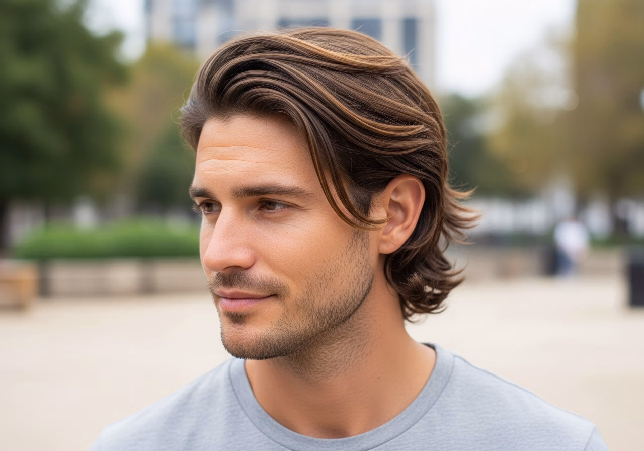 Modern Bro Flow haircut for men 2026 - effortless laid back longish style