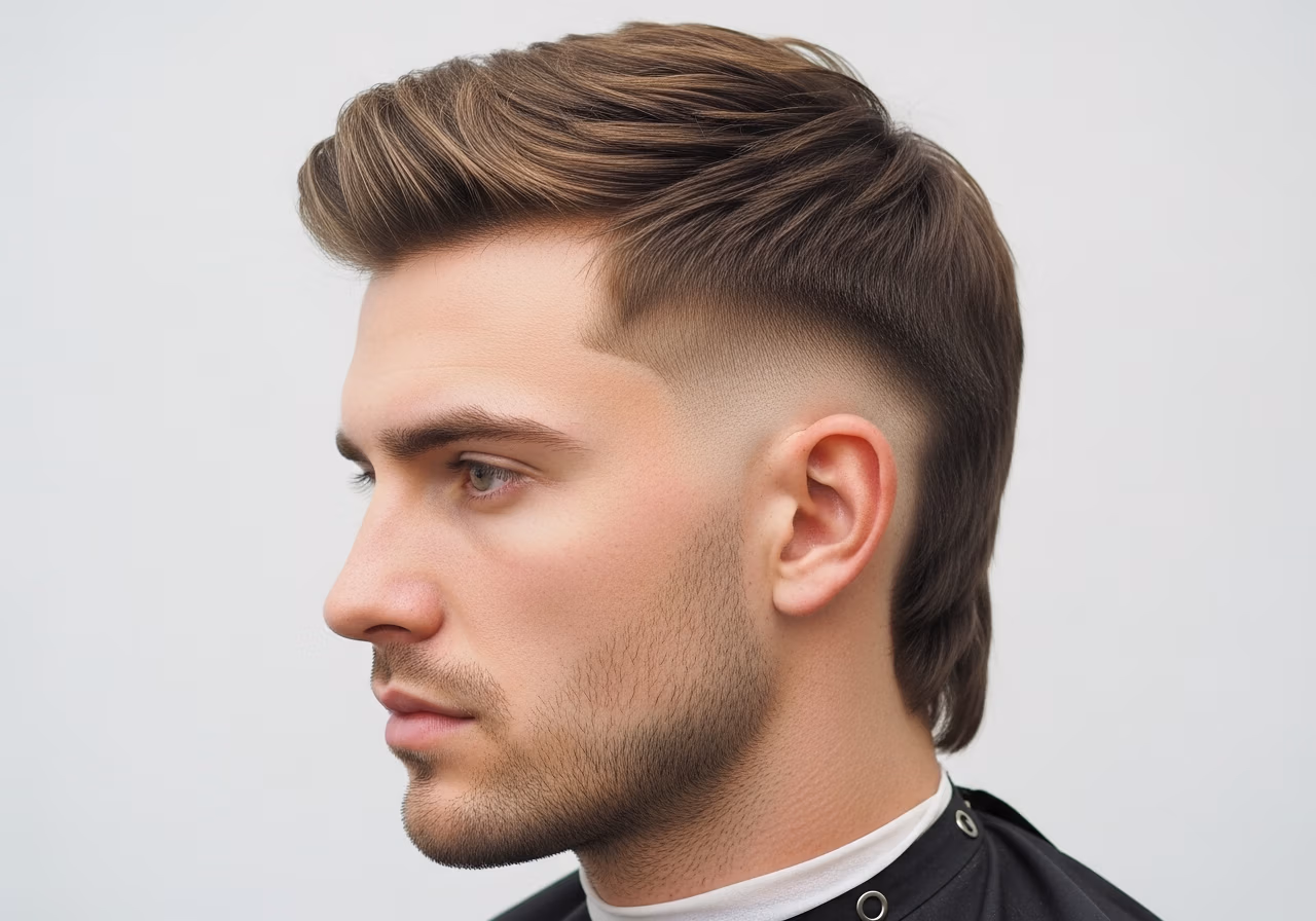 Modern Mullet haircut for men 2026 - trendy clean sides with longer textured back